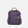 MKF Collection Cora Milan M Signature Trendy Travel Backpack by Mia K- Purple - 2 of 4