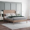 Emma and Oliver Classic Wooden Platform Bed with Headboard - 2 of 4