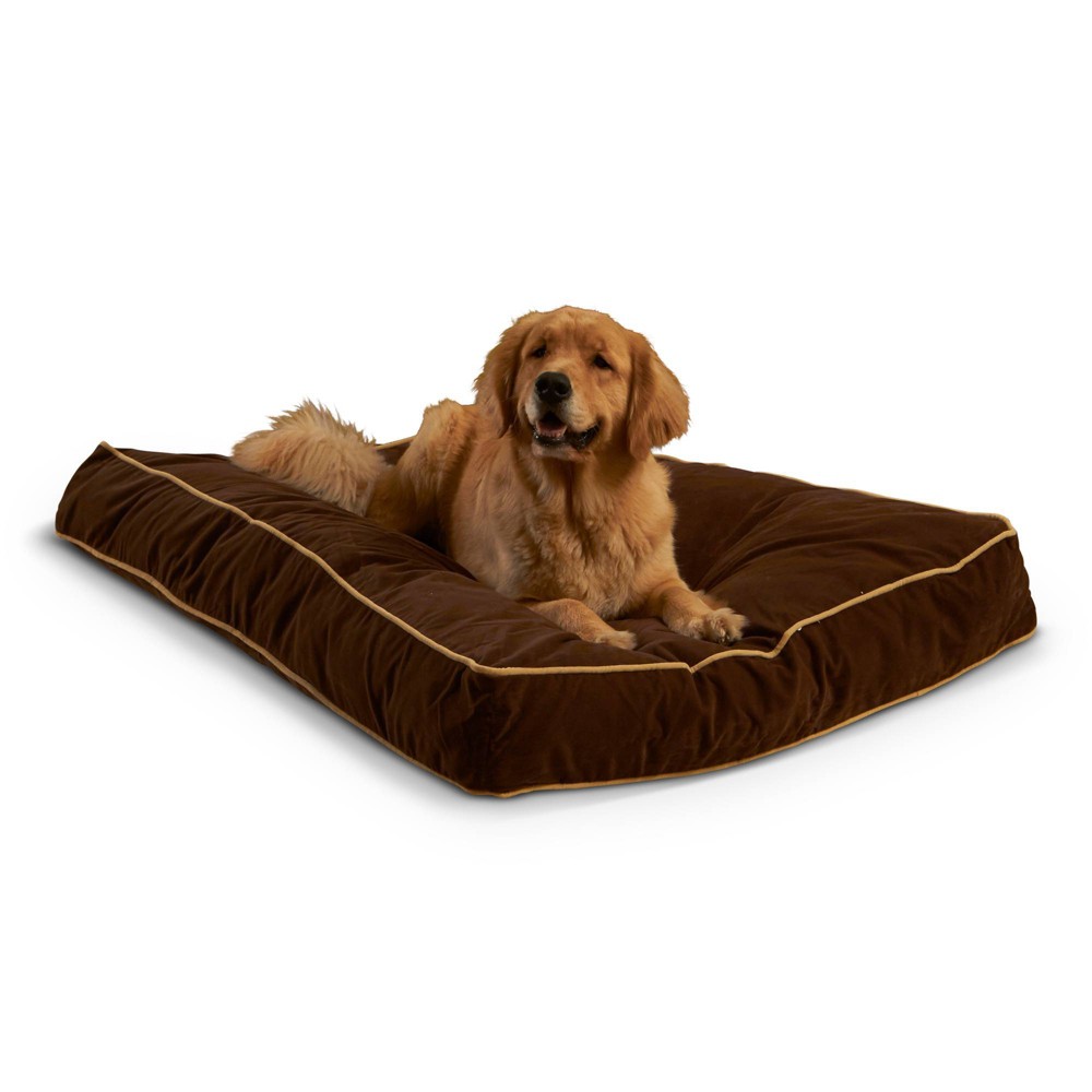 Photos - Bed & Furniture Kensington Garden Buster Reversible Rectangle Pillow Dog Bed - Cocoa - L