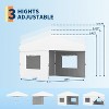 Nasitip 10'x10'Pop Up Canopy Tent with 3 Sidewalls, Waterproof and UV Resistant Outdoor Gazebo - 4 of 4