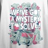 Scooby Doo We've Got A Mystery To Solve Crew Neck Short Sleeve Women's White Crop Top - image 2 of 3