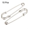 Unique Bargains Metal Blankets Crafts Brooch Making Home Sewing Large Safety Pins 15 Pcs - 3 of 4