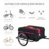 Steel Frame Bicycle Bike Cargo Trailer Luggage Cart Carrier For Shopping - 4 of 4