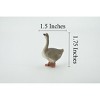 Collectible Wildlife Gifts | Goose, Grey Goose, Domestic, Hand Painted, Rubber Bird, High Quality Rubber, Toy,  Model, Gift,  1 3/4"  CH494 BB154 - 3 of 4
