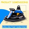 6V Kids Electric Bumper Car for Toddlers, Spin 360¡ã with Forward/Reverse, Music & Horn, Adjustable Seat Belt - 3 of 4