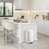 Stainless Steel Trash Can, 8 Gallon Garbage Can with Foot Pedal, Modern Bathroom Wastebasket with Lid, Without Inner Bucket, Ideal for Kitchen - 2 of 4