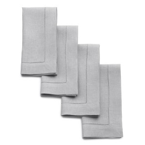 Solino Home Linen Classic Hemstitch Dinner Napkins - 1 of 4