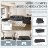 YOOCOZZ Chenille Upholstered Sectional Sofa with 3-Seat Sofa, Single Sofa and 4 Pillows - 4 of 4