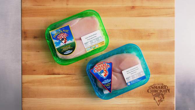 Smart Chicken Organic Boneless &#38; Skinless Chicken Breast - 0.75-1.75lbs - price per lb, 2 of 11, play video
