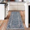 Boho Living Room Rugs Washable Non Slip Vintage Area Rug Soft Low Pile Thin Floor Carpet for Living Room Bedroom Dining Room - 2 of 4