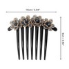 Unique Bargains Women's Crystal Plum Blossoms Side Comb 1 Pc - 2 of 4