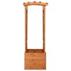 vidaXL Trellis Planter with Arch 19.3"x15.4"x51.2" Firwood - 2 of 4