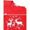 cheibear Christmas Deer Loungewear Long Sleeves Tee and Deer Pants Family Pajama Sets - 4 of 4