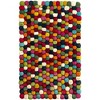 Unique Loom Felt Ball Collection Area Rug - Cloud - 2 of 4