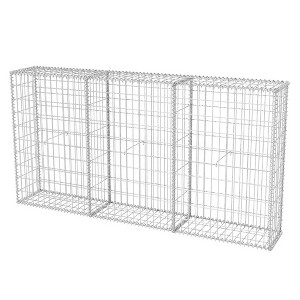 vidaXL Gabion Basket Galvanized Steel 78.7"x11.8"x39.4" - 1 of 4