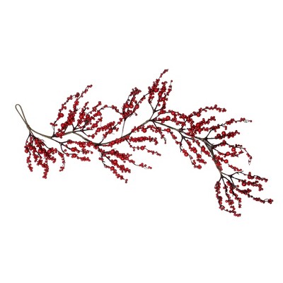 Northlight 45" Unlit Red Berries Artificial Christmas Swag