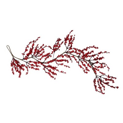 Northlight 45" Unlit Red Berries Artificial Christmas Swag