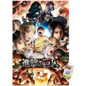 Trends International Attack on Titan: Season 2 - Key Art 02 Unframed Wall Poster Prints - 1 of 4