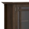 WyndenHall Freemont Wide Storage Cabinet Dark Tobacco Brown: Transitional Style, 3 Adjustable Shelves, Pine Frame - 4 of 4