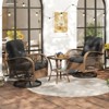 Tangkula Set Of 3 Patio Swivel Rocker Set Gliding Bistro Furniture Set w/ Tempered Glass Table - 2 of 4