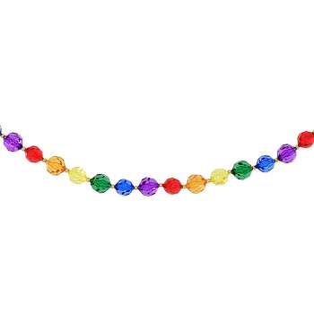 Christmas Jewel-tide Glass Bead Garland - One Garland 72.0 Inches - Tinsel Tree  Garland - Lc1600 - Glass - Multicolored : Target