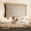Beautyolove 24 in. W x 36 in. H Arched Gold Aluminum Alloy Framed Wall Mirror Decorative Wall Mirror - 3 of 4