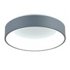 CWI Lighting Arenal LED Drum Shade Flush Mount With Gray & White Finish - 4 of 4