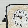 VIP Metal 8 in. White Swivel Table Clock - 4 of 4