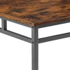 DSVIMOY Counter and Bar Stool Set Industrial Style Dining Table with High Stools for Modern Spaces, Brown, 47.64"*27.95"*5.91" - 4 of 4