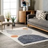 Nuloom Bevin Abstract Sky Fringe Indoor Area Rug - 2 of 4