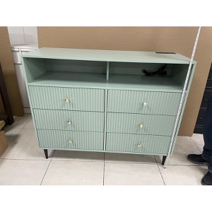 6 Drawers Dresser for Bedroom, Modern Chest of Drawers with Open Storage - 1 of 1