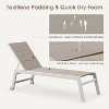 PURPLE LEAF Outdoor Chaise Lounge Set Adjustable Recliner with Side Table Aluminum Outdoor Lounger - 4 of 4