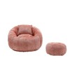 Kumasinova Giant Bean Bag Chair with Ottoman,Chenille Lounge Chair Indoor with Pillow,Bean Bag Chairs for Adults&Kids,Living Room Furniture - 2 of 4
