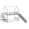 NicBex Twin over Twin Bunk Bed with Guardrail and Convertible Slide,House Loft Bed with Built-in Ladder,Noise Reduced Bunk Beds for Bedroom - 2 of 4