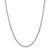 Black Bow Jewelry 3.35mm, 14K White Gold, Hollow Curb Link Chain Necklace - 2 of 4