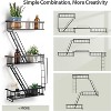 Attop Fire Escape Wall Shelf - New York Decorative Ladder Shelf, Wall Art Floating Shelf Black Metal Shelves - 4 of 4