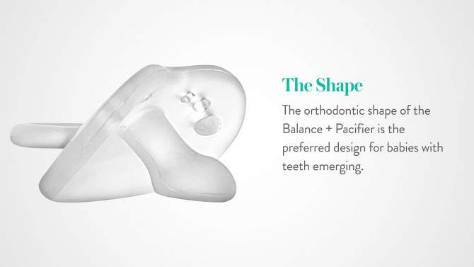 Evenflo Feeding Balance + Stage 2 Orthodontic Silicone Pacifier - 6 Months+ 6ct, 2 of 10, play video