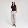 Women's Barrel Leg Pleated Cargo Pants - A New Day™ - 3 of 4