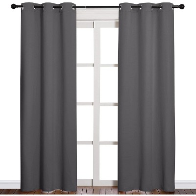 NICETOWN Grommet Top Blackout Curtains, Thermal Insulated Noise Reducing Window Drapes (Set of 2)