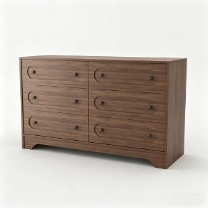 GustoWave Mid-Century Modern Tall Dresser, Wood-Grain Storage Cabinet for  Small Spaces : Target