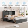 Mjkone Modern Queen Size Murphy Bed with USB ports & Foldable Mattress - 4 of 4