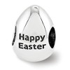Black Bow Jewelry Happy Easter Hatching Chicks Bead Charm in Antiqued Sterling Silver - 2 of 4