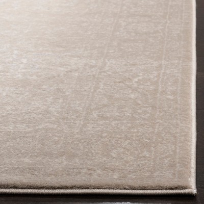 Light Beige Cream 5' x 7' Stain-Resistant Synthetic Area Rug