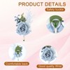 Unique Bargains Satin Rose Bloom Greenery Comfortable Wrist Strap Corsage For Party Wedding 6 Pcs - 3 of 4