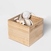 Large Wood Milk Crate Toy Storage Bin - Pillowfort™ - image 3 of 4