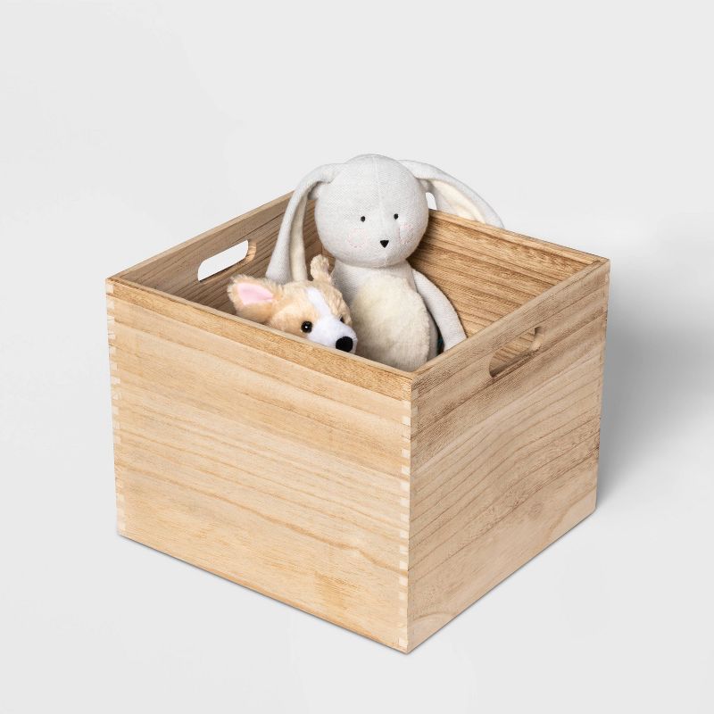 Large Wood Milk Crate Toy Kids&#39; Storage Bin - Pillowfort&#8482;, 4 of 13