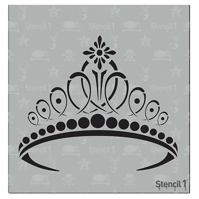 Stencil1 Tiara - Stencil 5.75" x 6"