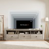 CuisinSmart 70in Entertainment Center with Storage Drawer, Mid-Century Modern TV Console with Open Shelves, Media TV Cabinet - 3 of 4