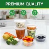 50 Set 32 oz Deli Containers with Lids, Leak-Proof BPA Free Plastic Take Out Bowls, Microwave - 3 of 4