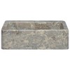 vidaXL Sink Gray 15.7 in.x15.7 in.x4.7 in. Marble - 3 of 4